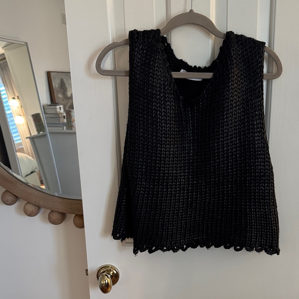 Zara Black Knit Tank Top